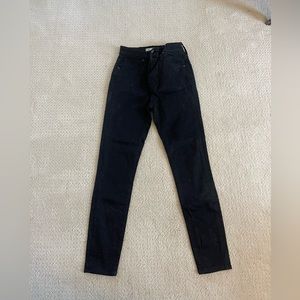 Madewell curvy high rise skinny black jean